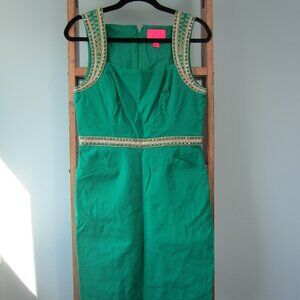 Lilly Pulitzer Dana Stretch Sheath Dress in Emerald Isle Size 8